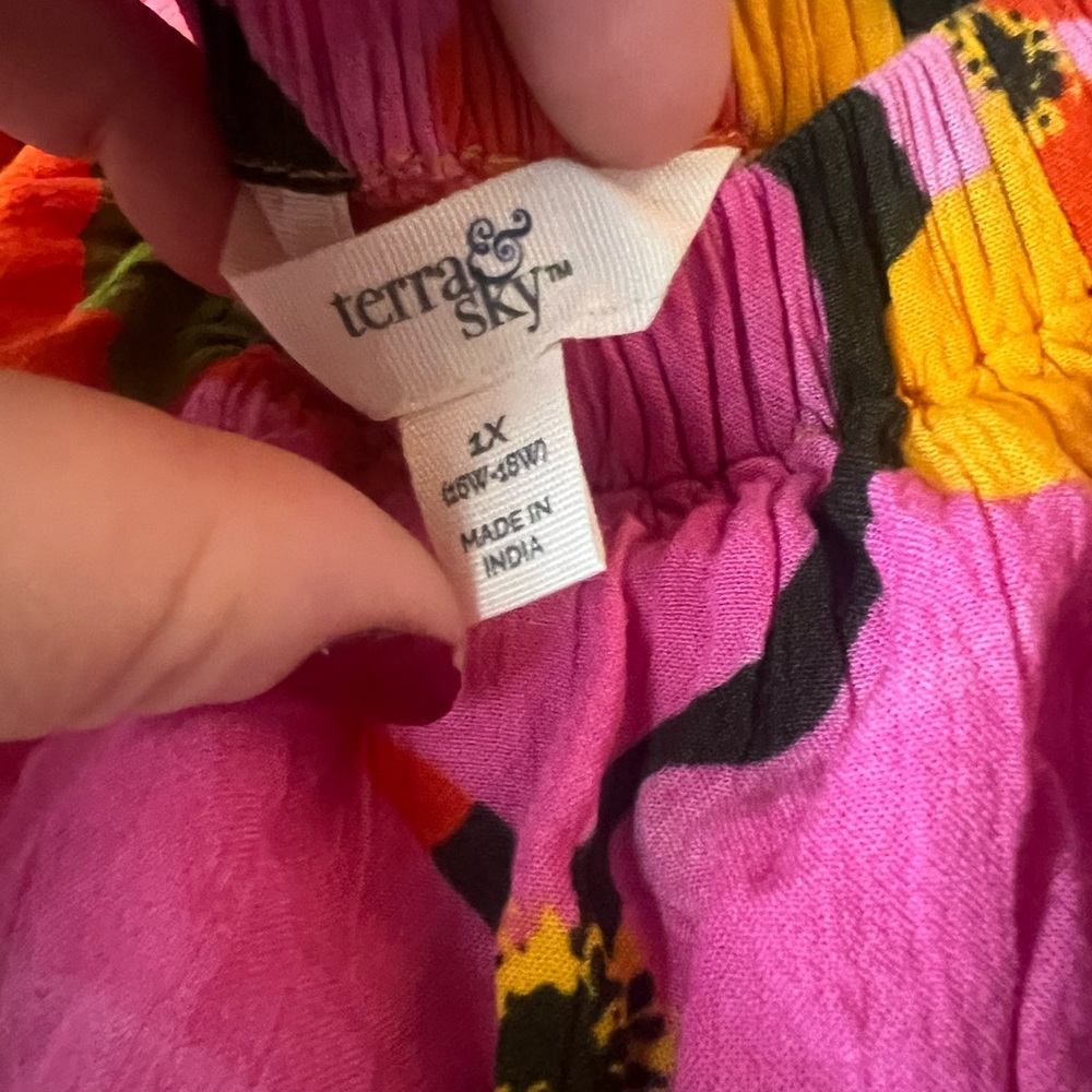 Terra & Sky Pink and Yellow Floral Dress - Picture 5 of 5